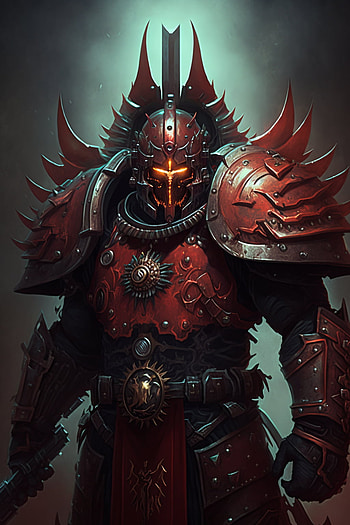 Chaos space marine of Khorne, AI Art, video game, Warhammer 40k HD phone wallpaper