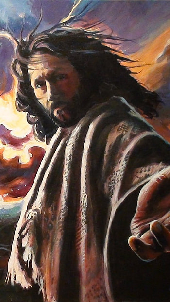 Papa Jesus, God Jesus, Painting HD phone wallpaper