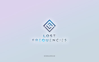Lost Frequencies logo, cut out 3d text, white background, Lost Frequencies 3d logo, Lost Frequencies emblem, Lost Frequencies, embossed logo, Lost Frequencies 3d emblem HD wallpaper