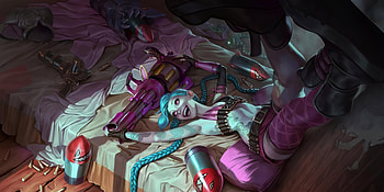 Jinx Lol Artwork , jinx-league-of-legends, league-of-legends, games HD wallpaper