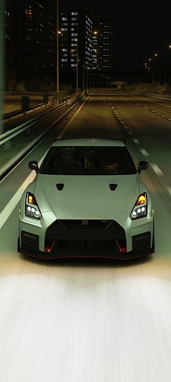 Nissan GTR R35 Nismo, automotive lighting, car, assetto corsa, night, mbd_design, shuto expressway HD phone wallpaper