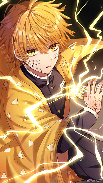 Zenitsu, Zenitsu Agatsuma, Demon Slayer HD phone wallpaper