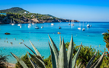 Coastline, Ibiza HD wallpaper