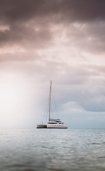 Water, Sea, Clouds, Miscellanea, Miscellaneous, Boat, Yacht HD phone wallpaper