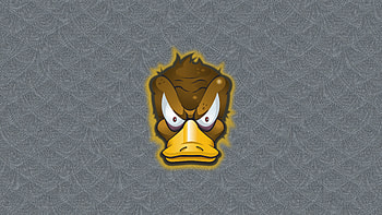 Rocky Duck Minimal , duck, minimalism, minimalist, artist, artwork, digital-art, deviantart HD wallpaper