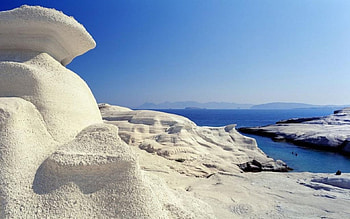 Greece, blue, tropic, sea, sunny, scene, coast, landscape, , beach, summer, shore, nature, sky, , sun, ocean HD wallpaper