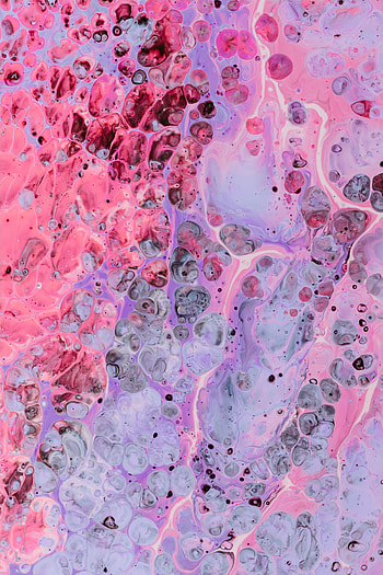 Abstract, Lilac, Pink, Circles, Divorces, Multicolored, Motley, Paint, Stains, Spots HD phone wallpaper