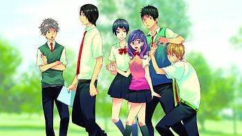 Kiss Him Not Me, Anime, Asuma Mutsumi, Hayato Shinomiya, Kae Serinuma, Nozomu Nanashima, Shima Nishina, Yuusuke Igarashi HD wallpaper