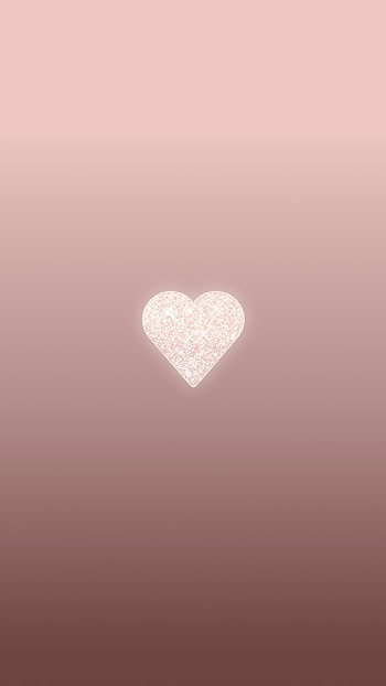 Rose-Gold-Heart--background-lock-screen-- HD phone wallpaper