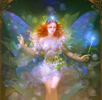 Beautiful, angel, fantasy, art HD wallpaper