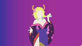 Minimalist Lucoa from Miss Kobayashi's Dragon Maid in a Kimono, minimalist, kimono, Quetzalcoatl (Miss Kobayashi's Dragon Maid), Anime, Miss Kobayashi's Dragon Maid, minimalist anime HD wallpaper