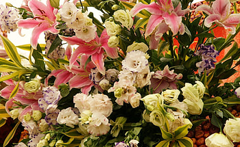 Flowers, Roses, Lilies, Bouquet, Composition, Handsomely, It's Beautiful HD wallpaper