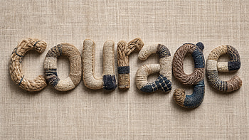 Woven Courage —, Typography, Rope, Textile HD wallpaper
