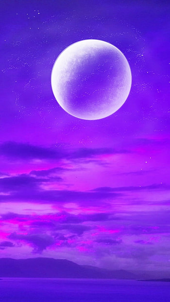 Moon, Neon Background HD phone wallpaper