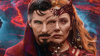 Doctor Strange X Wanda , doctor-strange-in-the-multiverse-of-madness, movies, 2022-movies, wanda-vision, doctor-strange HD wallpaper