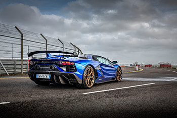 Blue Lamborghini Aventador 2020, lamborghini-aventador, lamborghini, cars HD wallpaper