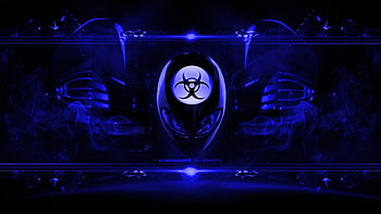 Alienware Background Radioactive Blue HD wallpaper