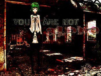 gumi2, you, not, are, green, alone, hot, vocaloid, gumi HD wallpaper