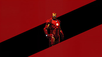 Iron Man The Hero, iron-man, superheroes, artwork, art, digital-art, minimalism HD wallpaper
