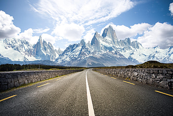 Nature, Mountains, Snow, Road, Markup, Snow Covered, Snowbound, Dahl, Distance HD wallpaper