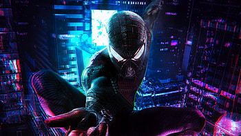 Amazing Spiderman Cyberpunk, spiderman, superheroes, cyberpunk-2077, games, deviantart HD wallpaper