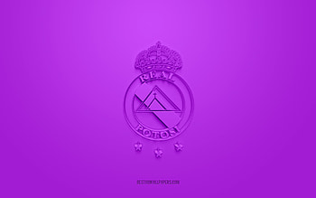Club Real Potosi, creative 3D logo, purple background, Bolivia Primera Division, 3d emblem, Bolivian football Club, Bolivia, 3d art, football, Club Real Potosi 3d logo HD wallpaper
