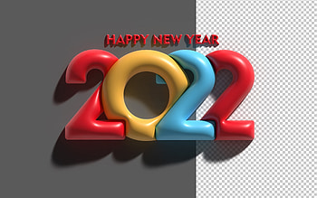 Happy New Year!, colors, numbers, 2022, new year HD wallpaper