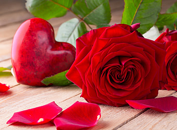 Happy Valentine's Day!, valentine, rose, wood, petals, trandafir, card, heart HD wallpaper