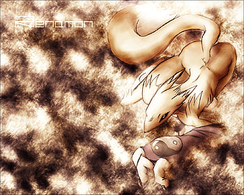 Renamon abstract, renamon, abstract HD wallpaper