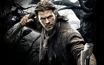 The Huntsman: Winter's War (2016), the huntsman, black, fantasy, man, movie, actor, poster, Chris Hemsworth HD wallpaper