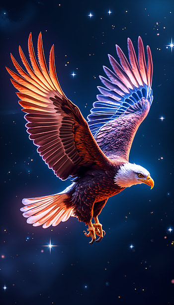 Eagle Majesty: A Stunning , eagle, Wildlife, bird, space HD phone wallpaper