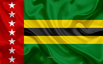 Flag of Santander Department, , silk texture, Santander Department, м, Colombian Department, Santander flag, Colombia HD wallpaper
