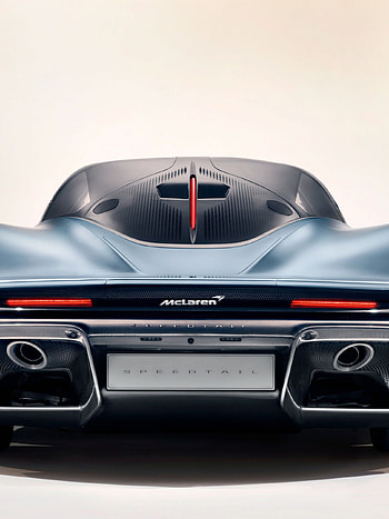 McLaren Speedtail, Epic visuals, Stunning rear view, Automotive masterpiece HD phone wallpaper