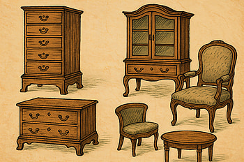 Ultra of Elegant Antique Furniture Collection, furniture, antique, wooden HD wallpaper