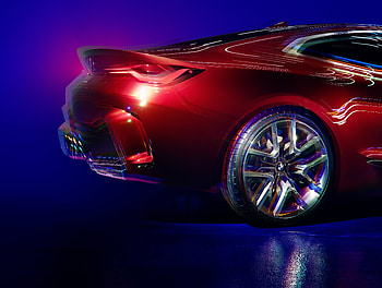 Rear-wheel, red BMW Concept 4 HD wallpaper