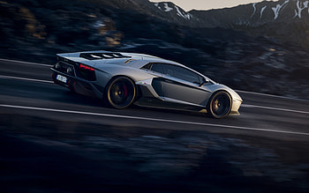 Lamborghini Aventador, LP 780-4 Ultimae, side view, supercar, Aventador exterior, new Serber Aventador, Italian sports cars, Lamborghini HD wallpaper