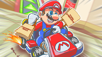 Mario Mario Kart HD wallpaper