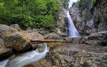 Glen Ellis Falls, New Hampshire, Nature , Waterfall beauty HD wallpaper
