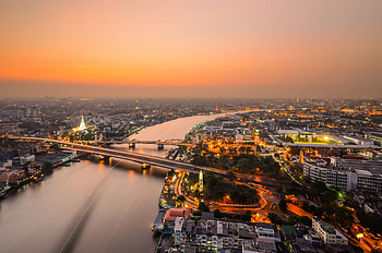 Thailand, Bangkok, , Evening, Sunset, Cities HD wallpaper