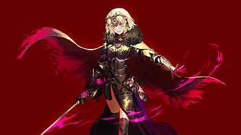 Blonde and hot, Jeanne d'arc, Fate, anime HD wallpaper