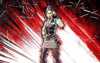 Rook, grunge art, Fortnite Battle Royale, Fortnite characters, Rook Skin, red abstract rays, Fortnite, Rook Fortnite HD wallpaper