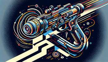 Futuristic Laser Gun, laser gun, futuristic weapon, Digital Art HD wallpaper