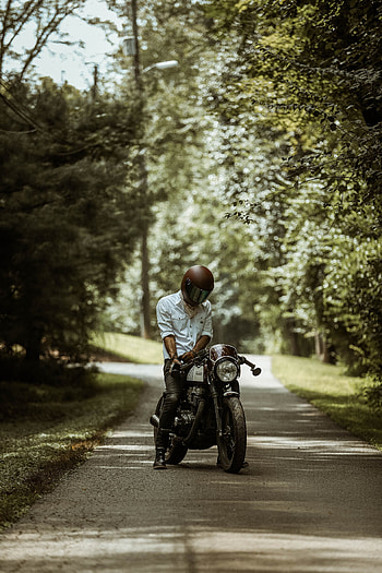 Motorcycles, Summer, Road, Motorcyclist, Helmet, Motorcycle HD phone wallpaper