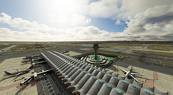 Madrid-Barajas Airport, LEMD scenery, Microsoft Flight Simulator, Aviation simulation HD wallpaper