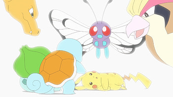 H1>Pokémon Ultimate Journeys - Pikachu, Charmander, Squirtle, Pidgeot, Butter, Pikachu, Charmander (Pokémon), Squirtle (Pokémon), Pidgeot (Pokémon), Butter (Pokémon), Anime, Pokémon Ultimate Journeys: The Series HD wallpaper