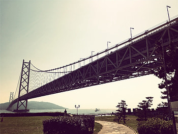 Akashi Kaikyo Bridge reviews, Food and drinks, Hyogo Kobe, Travel recommendations HD wallpaper