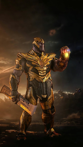 Marvel Villain, Thanos, Supervillain, Gauntlet HD phone wallpaper