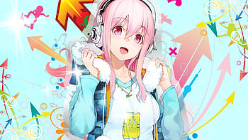 PC Super Sonico, Heads, Pink Hair for / Mac, Laptop, Smarts and tablets with different resolutions. HD wallpaper