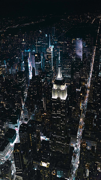 Night Life, city, light, man made, New York HD phone wallpaper