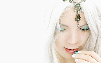 white hair, girl, cg, 3d, hair HD wallpaper